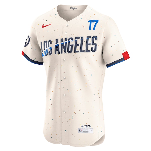 Shohei Ohtani Los Angeles Dodgers Nike City Connect Elite Jersey - Cream