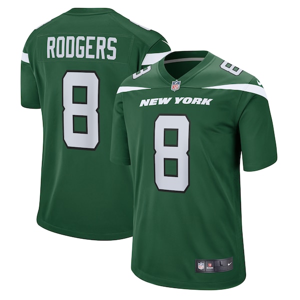 Aaron Rodgers New York Jets Nike Youth Game Jersey - Green/Black/White