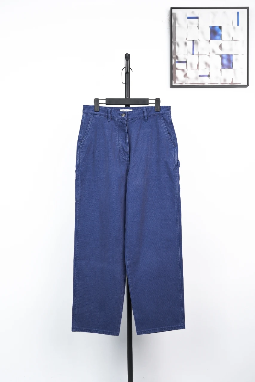 Miu Miu Blue Washed Cargo Pants product photo from LabelPicks