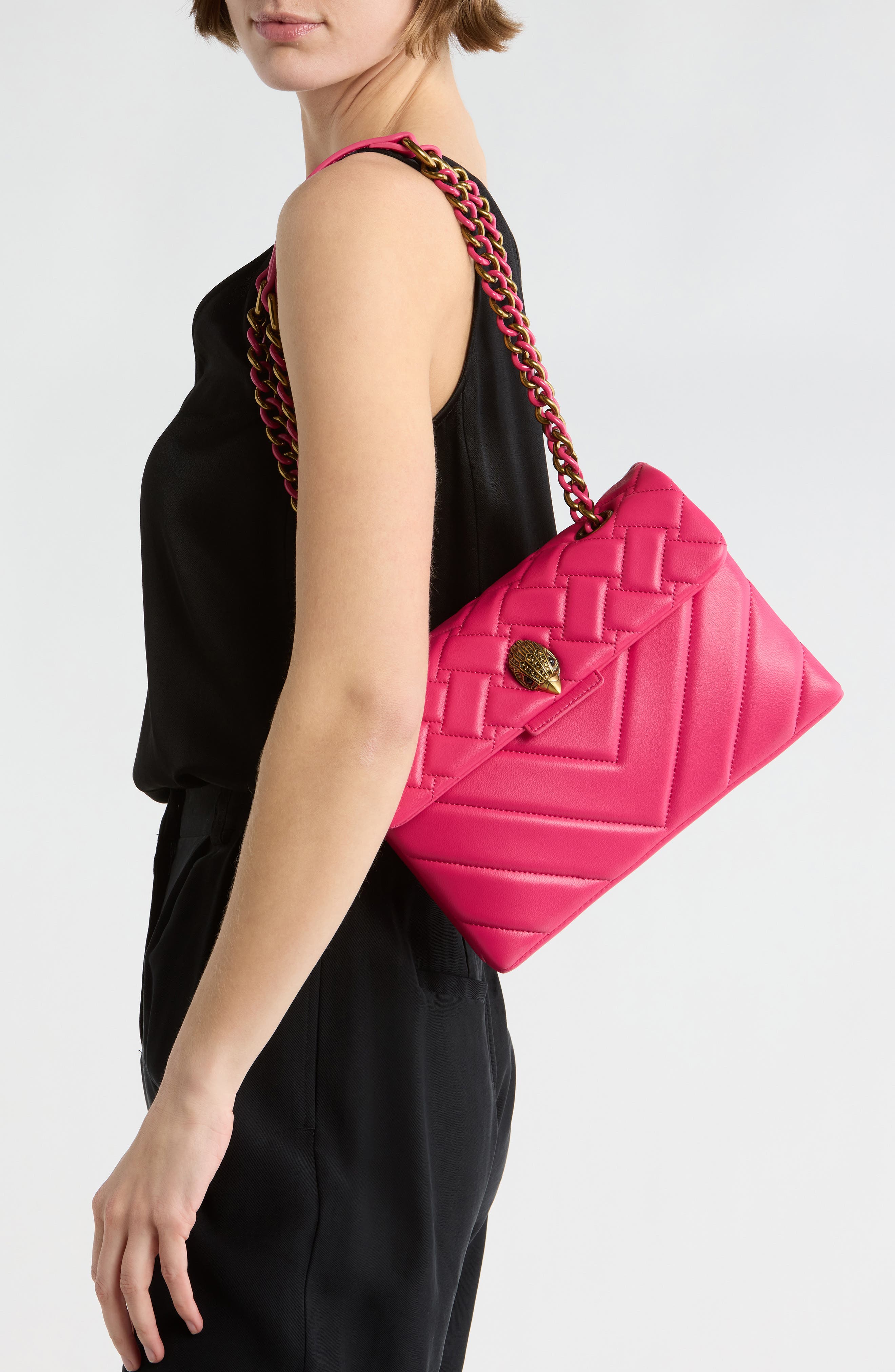 Kurt Geiger London Kensington Quilted Convertible Shoulder Bag