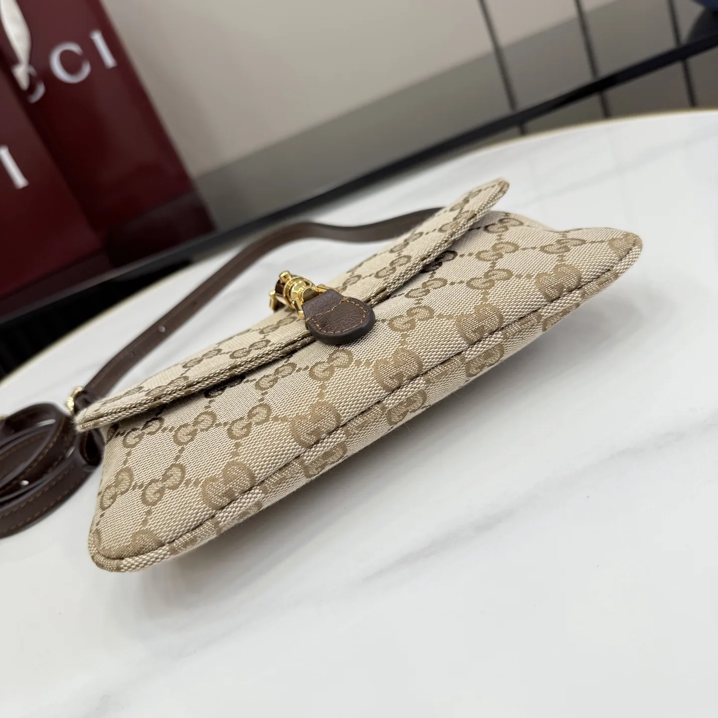 Gucci Jackie Brown Quilted Leather Shoulder Bag product photo from LabelPicks