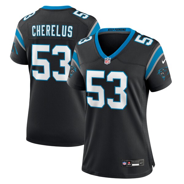 Claudin Cherelus Carolina Panthers Nike Women's Team Game Jersey -  Black