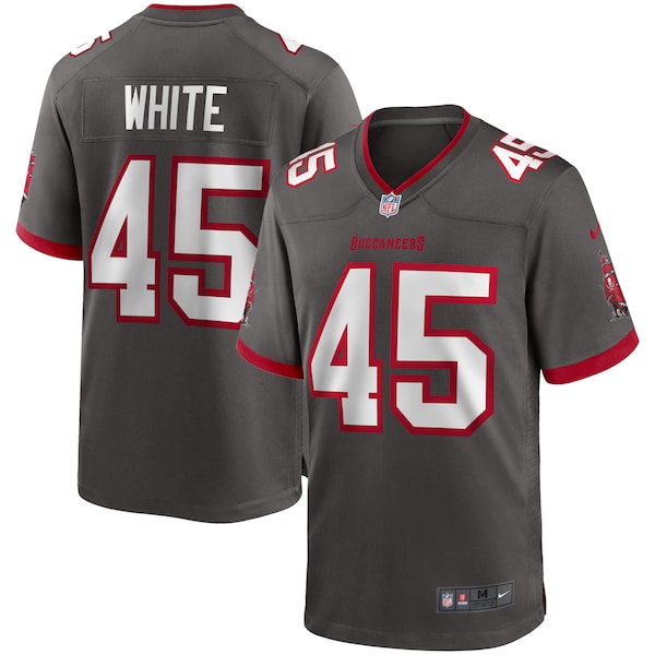 Devin White Tampa Bay Buccaneers Nike Game Jersey - Pewter/Red