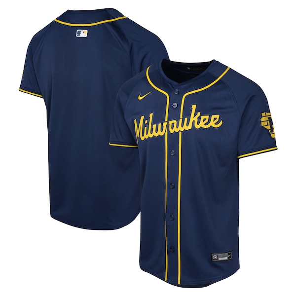 Milwaukee Brewers Nike Youth Alternate Limited Jersey - Navy
