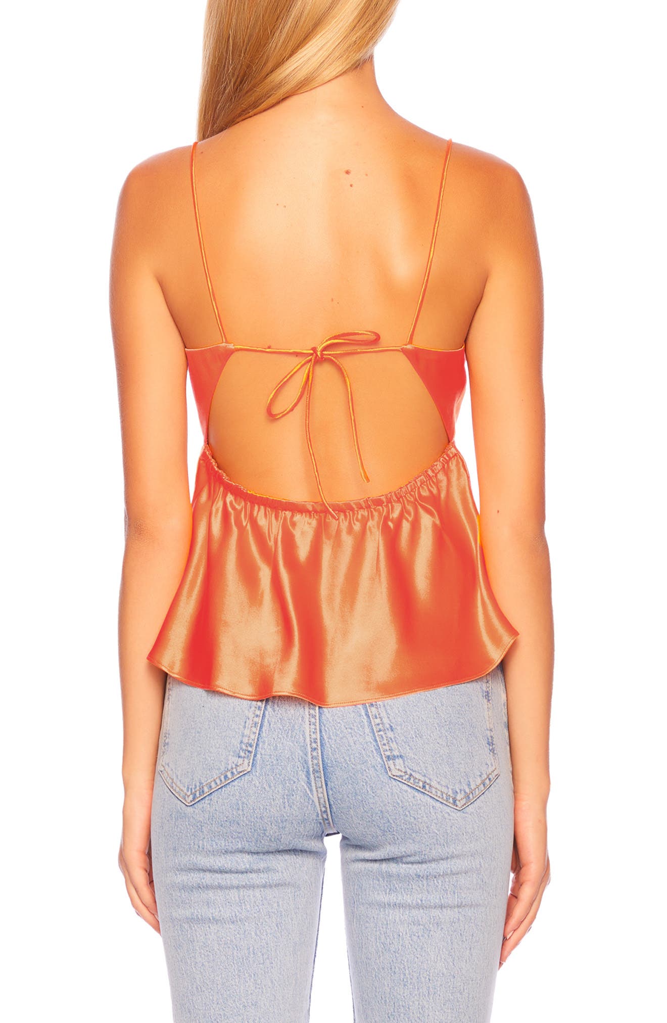 Susana Monaco Tie Back Silk Top