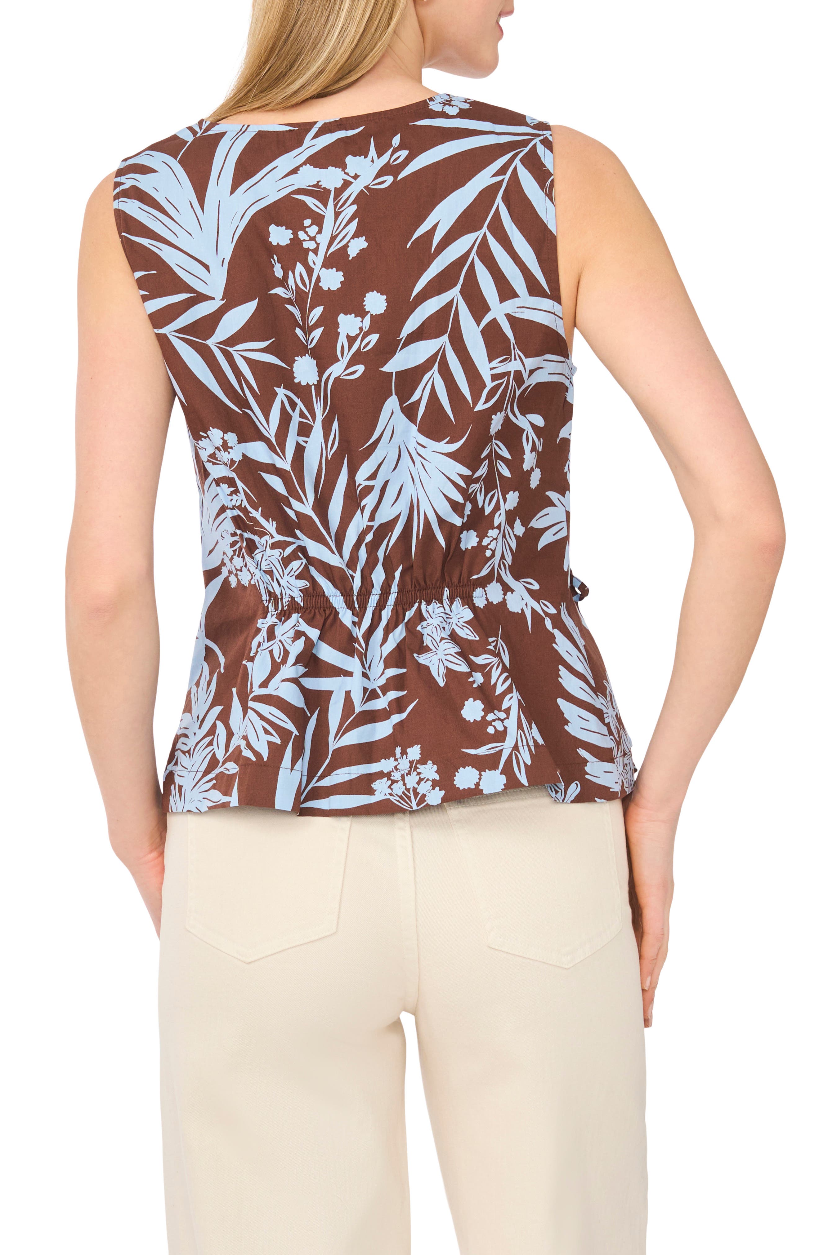 Halogen® Gathered Flutter Sleeve Top