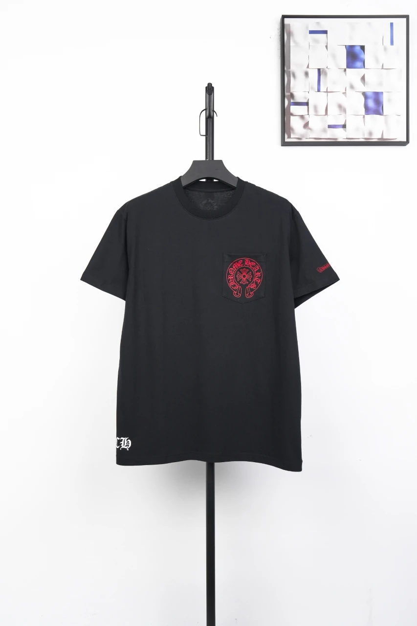 Chrome Hearts Black Red Cross Starburst Graphic T-Shirt product photo from LabelPicks
