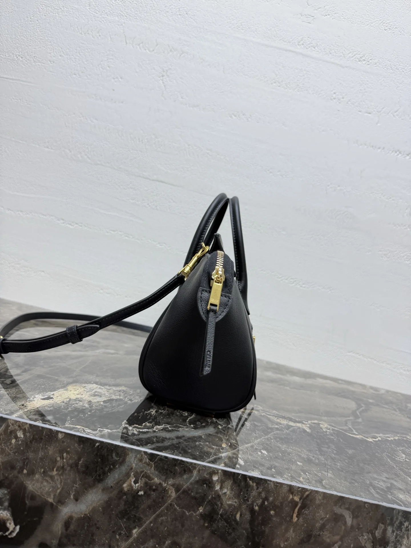 Celine Grained Leather Luggage Top Handle Bag product photo from LabelPicks