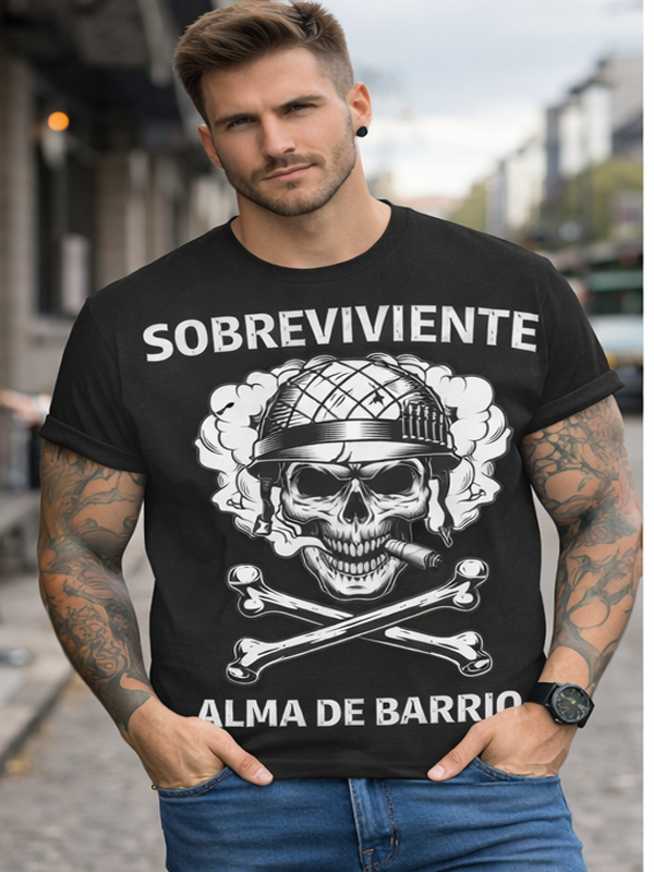Remera “Sobreviviente” – Calle y Calavera