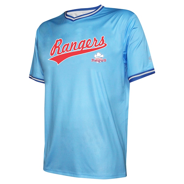 Texas Rangers Stitches Cooperstown Collection Team Jersey - Light Blue
