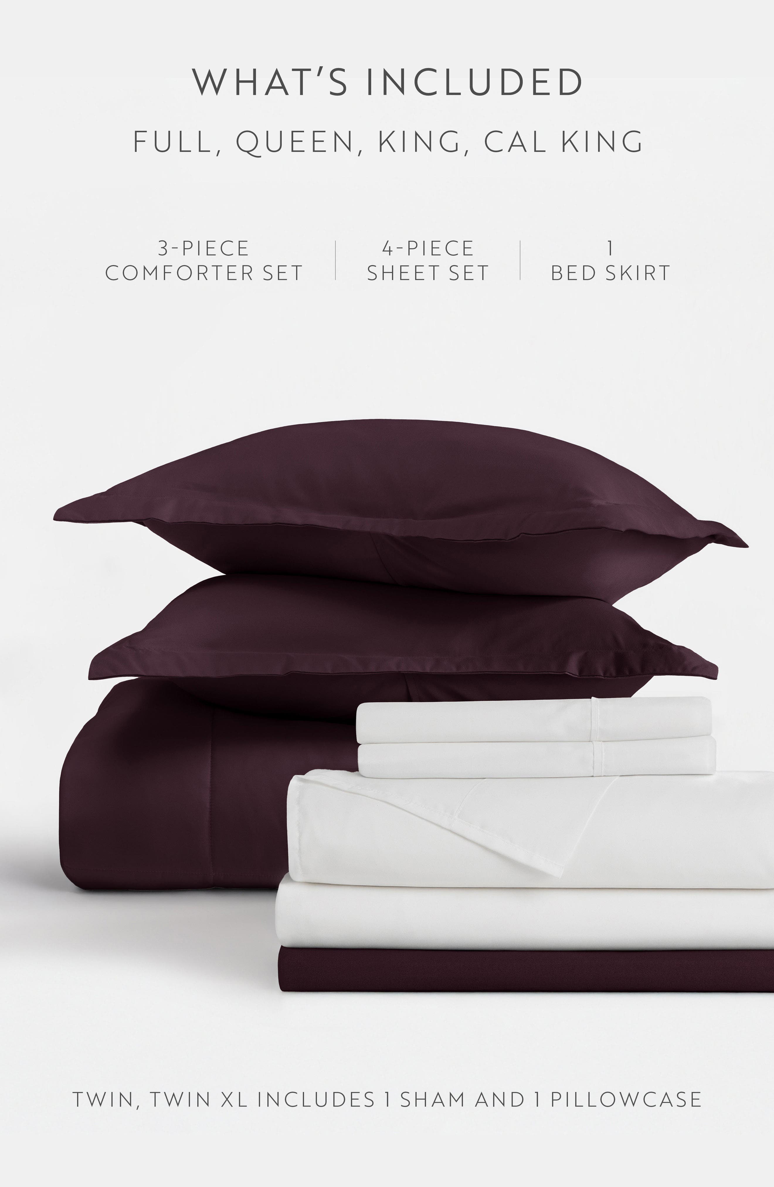 IENJOY HOME Premium Comforter & Sheet Bed In A Bag Set