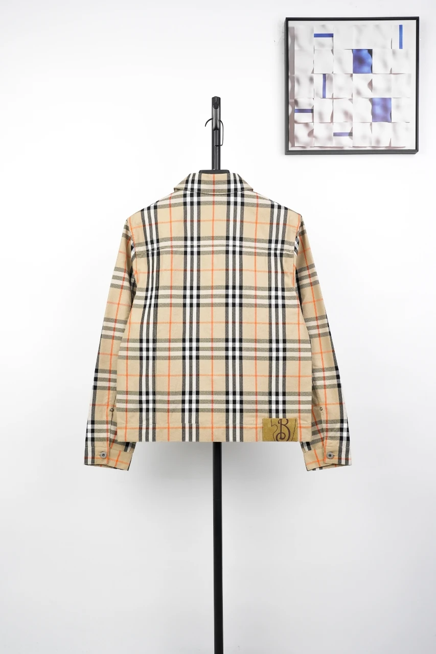 Burberry Beige Check Two Pocket Jacket product photo from LabelPicks