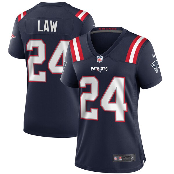 Ty Law New England Patriots Nike Women's Game Retired Player Jersey - Navy/Red