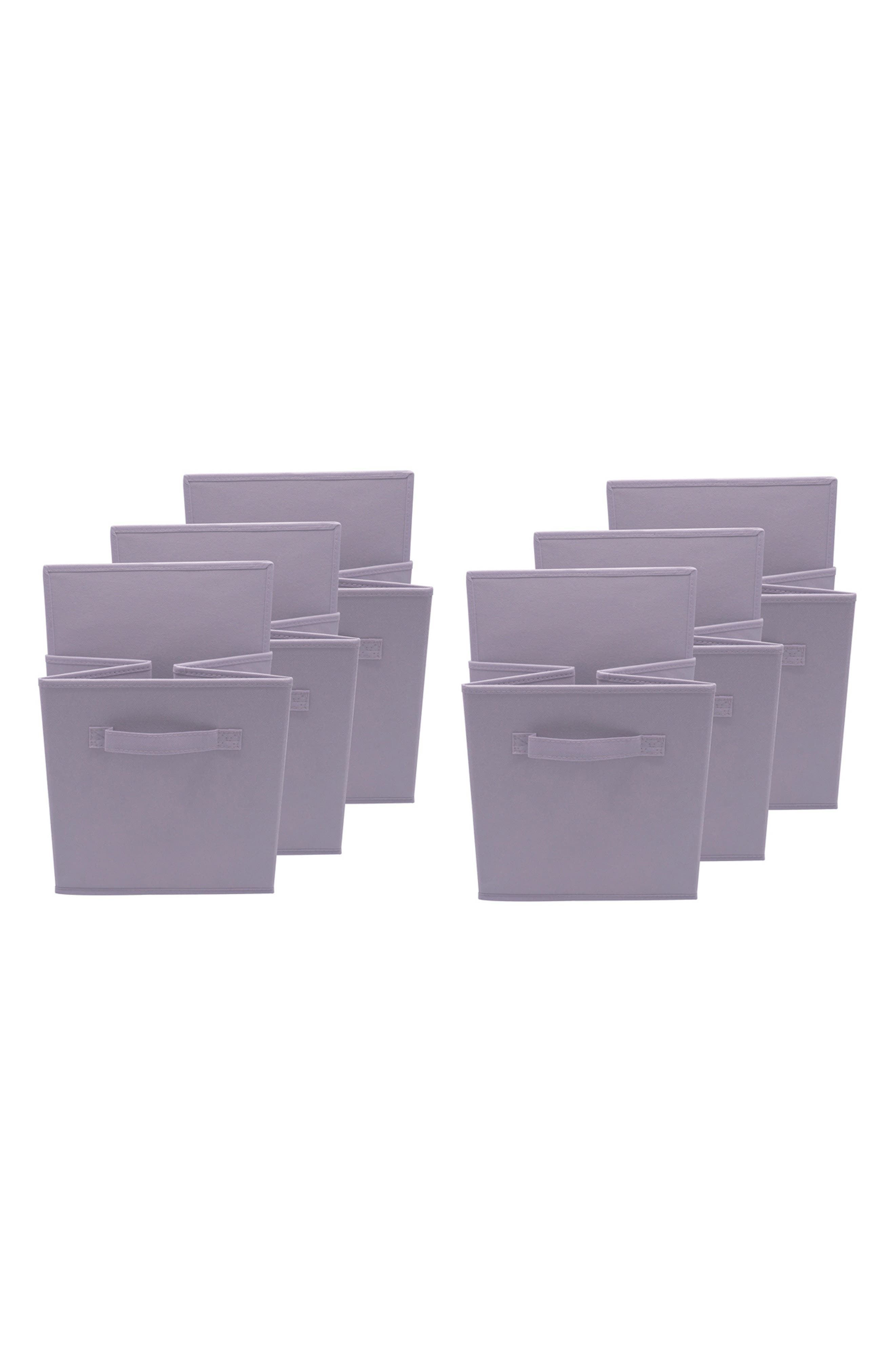 SORBUS Foldable Storage Cube Basket Bin - Set of 6 - Pastel Purple