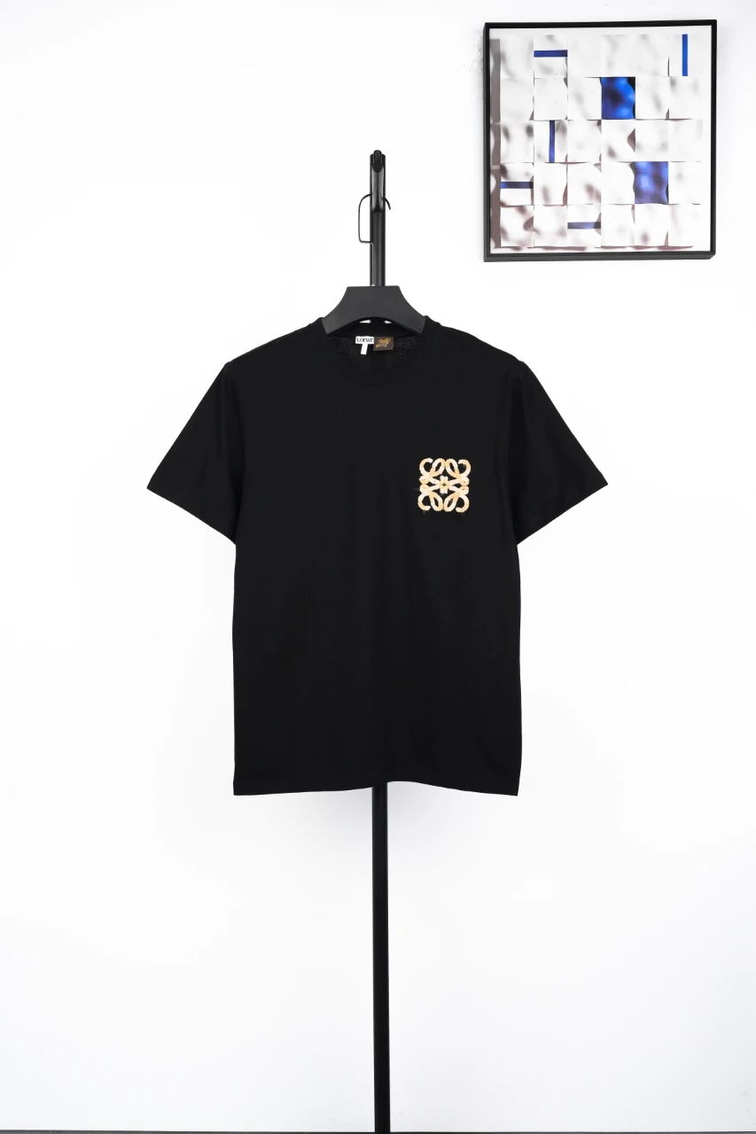 LOEWE Black Two-Tone Terry Anagram T-Shirt product photo from LabelPicks