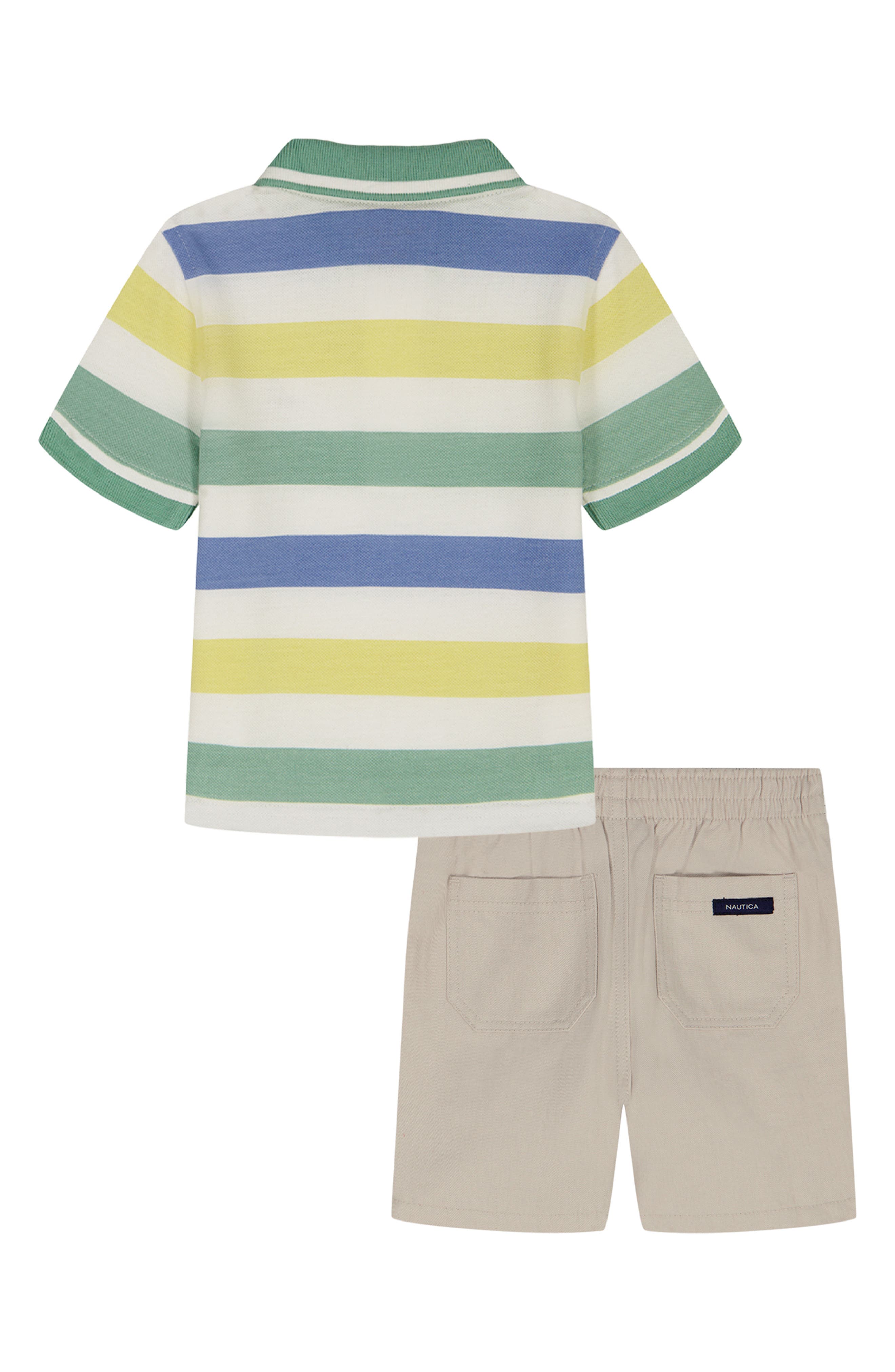 Nautica Kids' Stripe Polo & Shorts Set