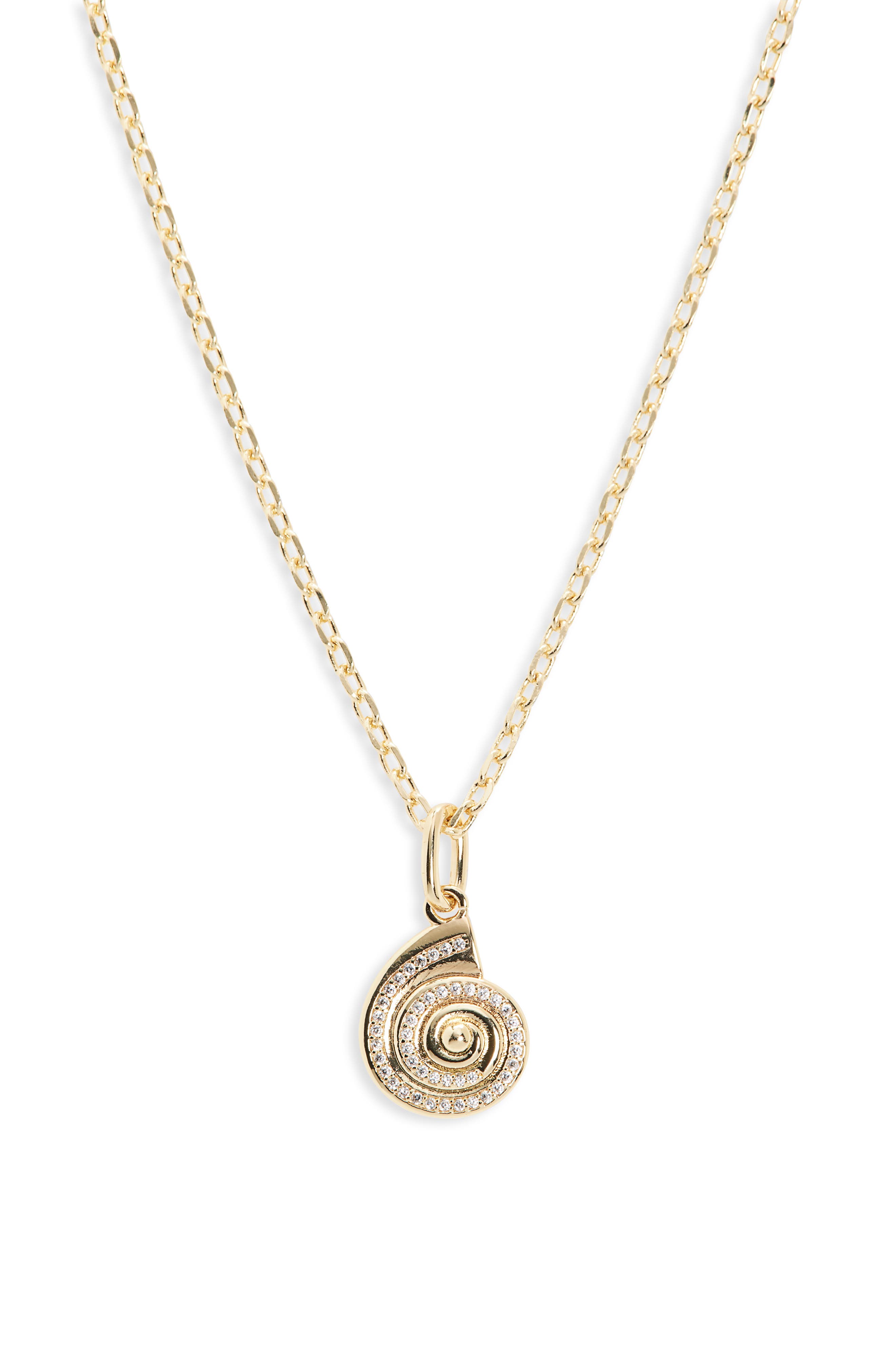 Leith Nautilus Shell Pendant Necklace