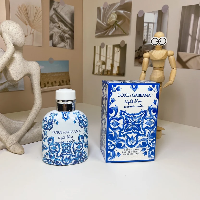 Dolce & Gabbana Light Blue Summer Vibes Pour Homme EDT for Men – Sicilian Lemon, Cypress & Amberwood