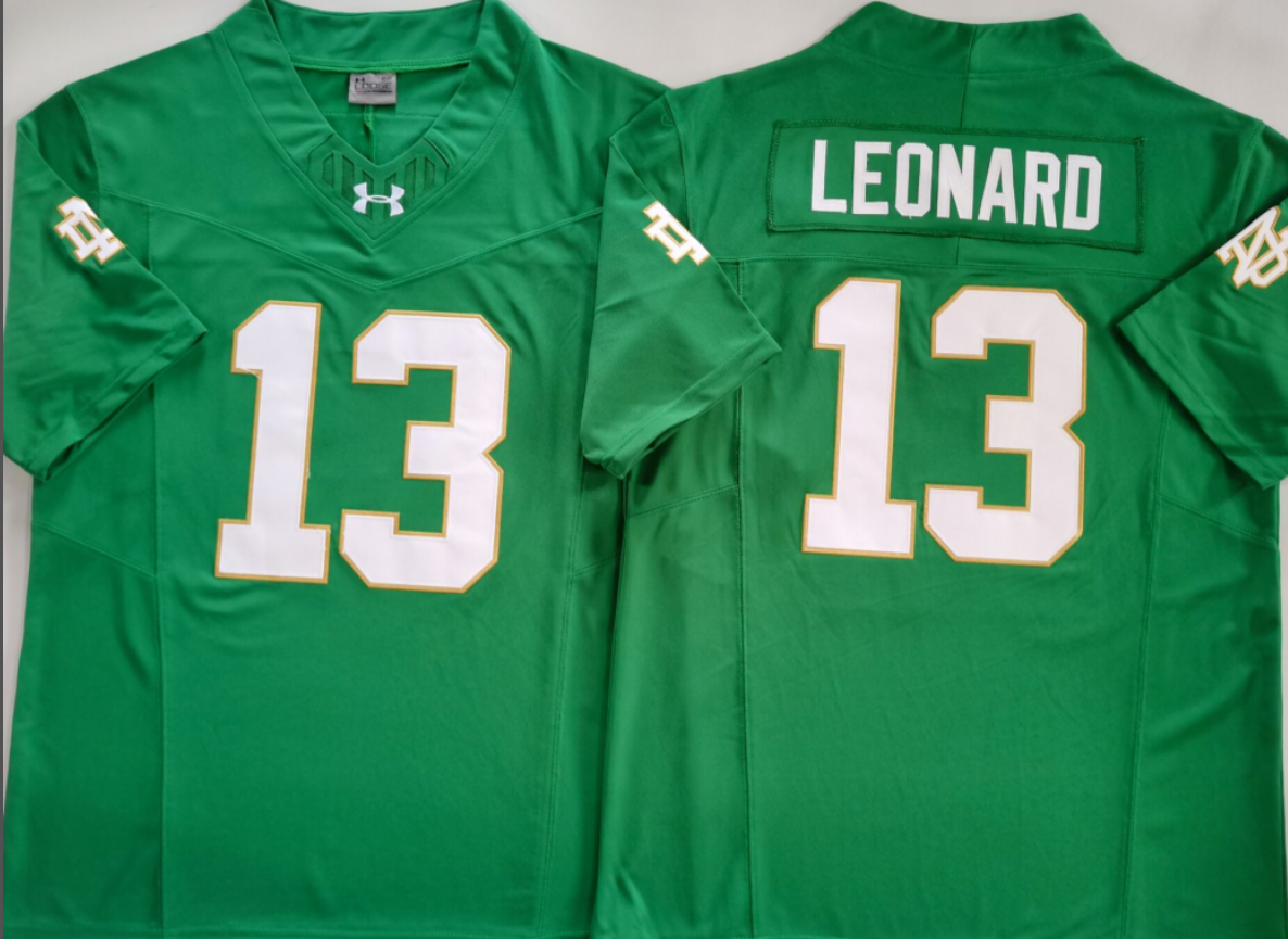 Jaden Leonard  NCAA Notre Dame Fighting Irish  Nike Vapor Limited Jersey