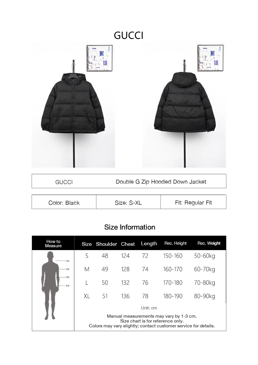 GUCCI Dark Grey Tonal GG Hooded Down Jacket product photo from LabelPicks