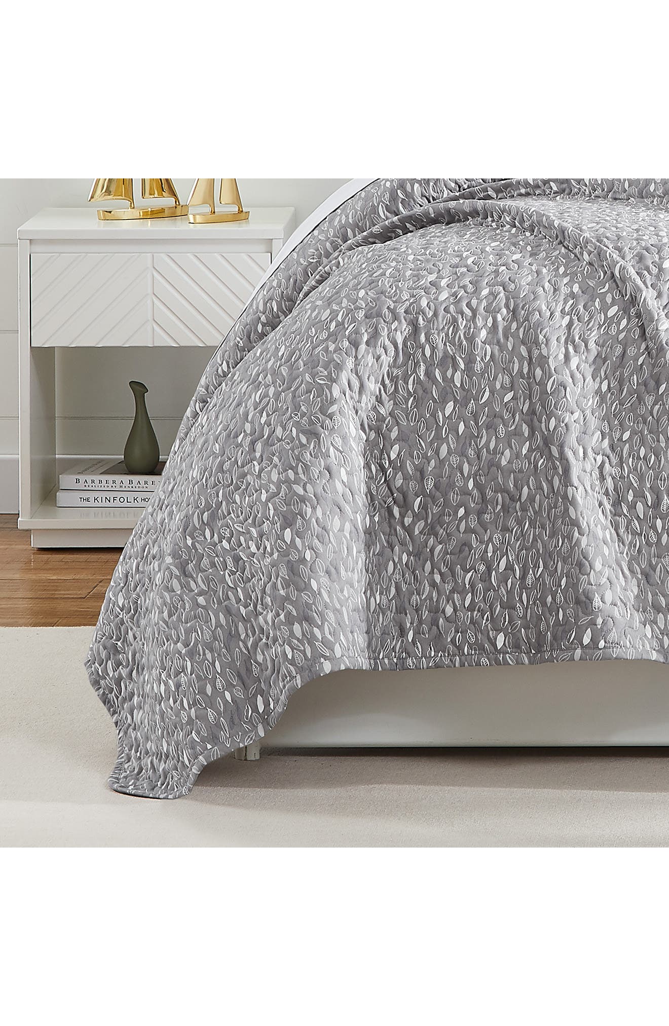 SOUTHSHORE FINE LINENS Botanical Leaves Quilt 6-Piece Set