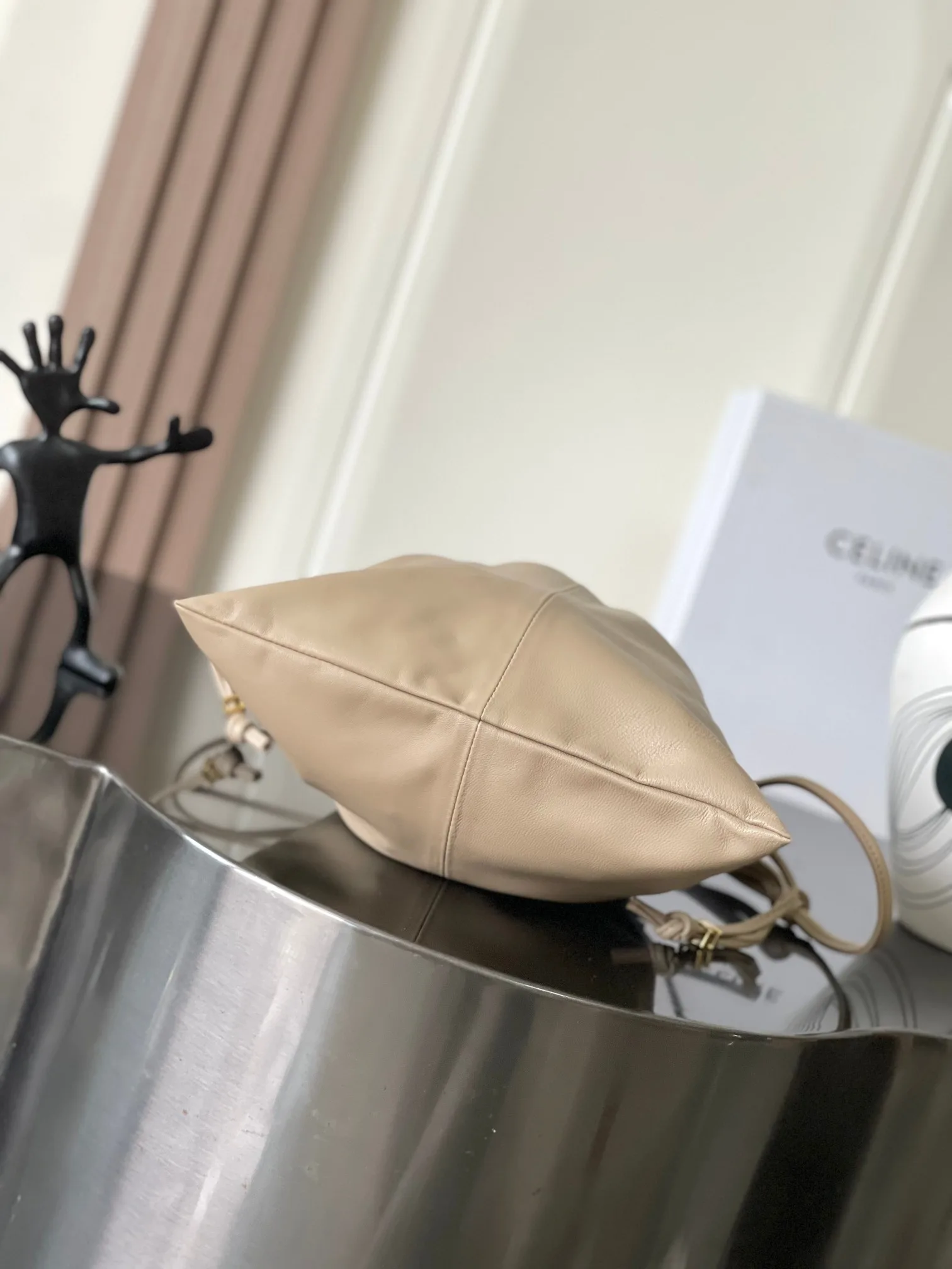 Celine Lambskin Triomphe Bucket Bag product photo from LabelPicks