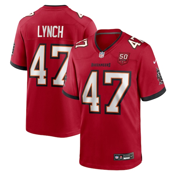 John Lynch Tampa Bay Buccaneers Nike 50th Anniversary Team Game Jersey - Red