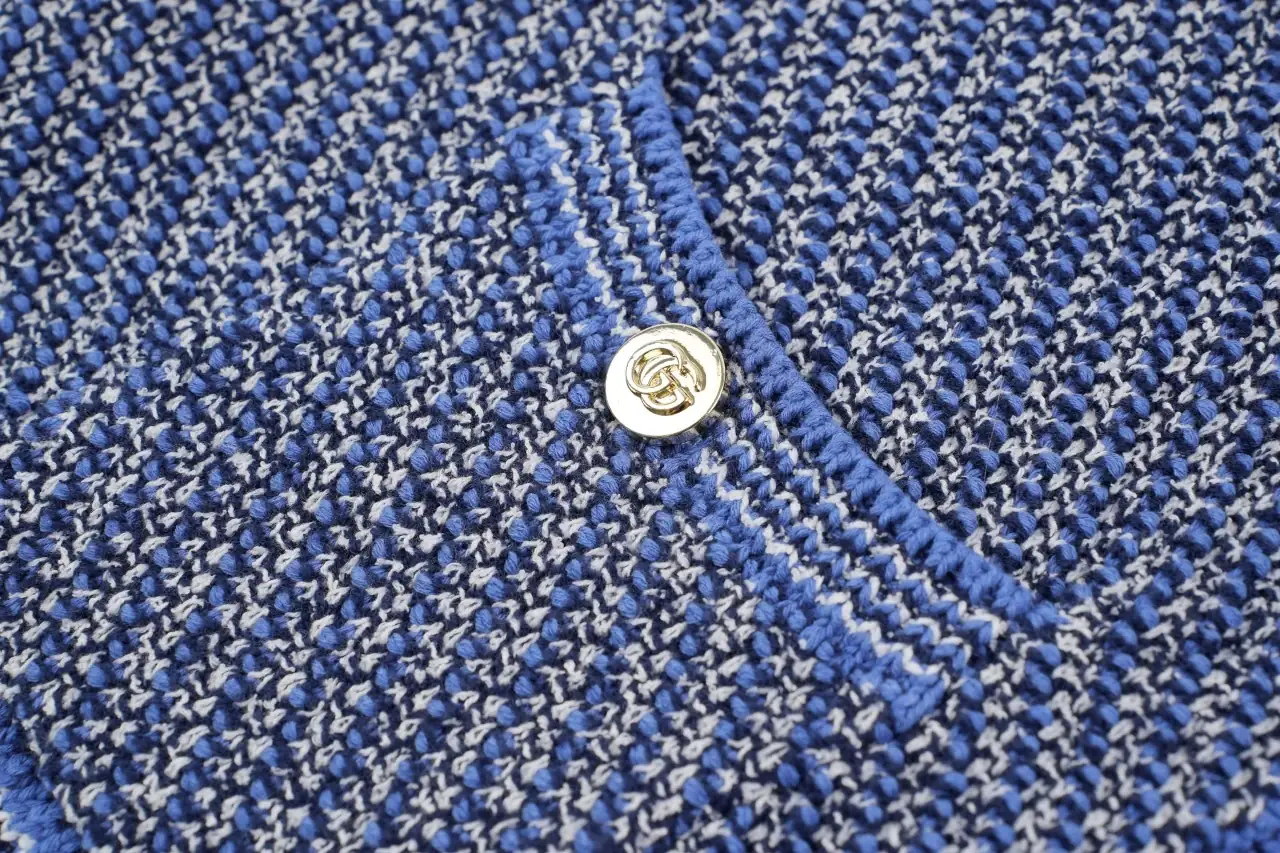 GUCCI Denim Blue Twill-Knit Cropped Cardigan product photo from LabelPicks