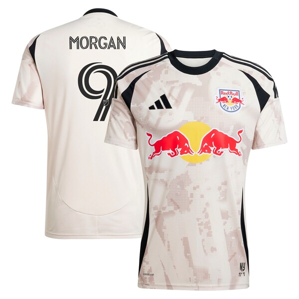 Lewis Morgan New York Red Bulls adidas 2025 Stone Kit Replica Player Jersey - Tan