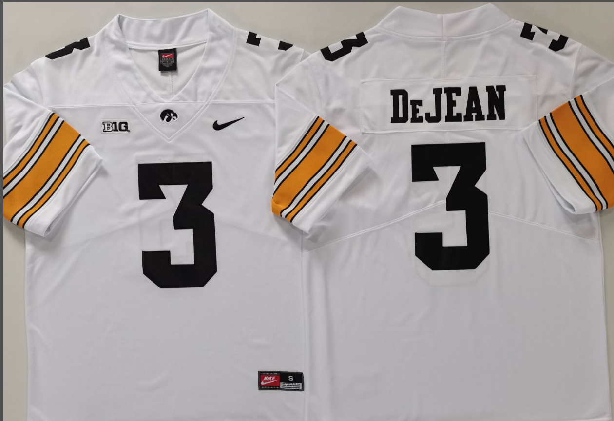 Cooper DeJean NCAA Iowa Hawkeyes Nike Vapor Limited Jersey