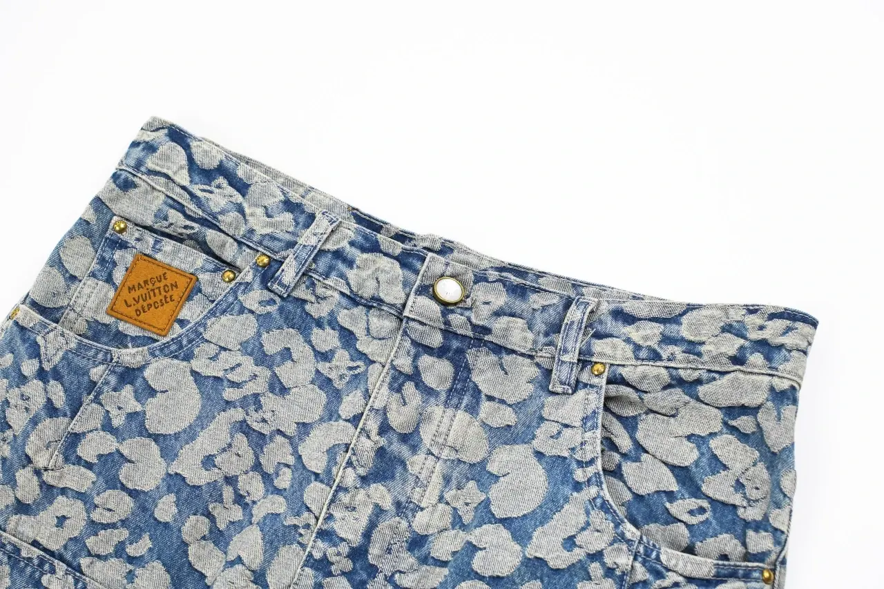 Louis Vuitton Light Pixel Leopard Monogram Denim Pants product photo from LabelPicks