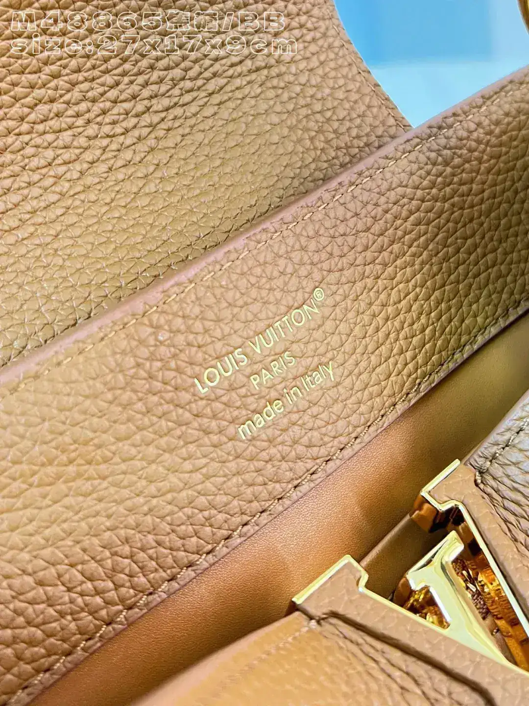 Louis Vuitton Brown Capucines Grained Leather Crossbody Bag product photo from LabelPicks