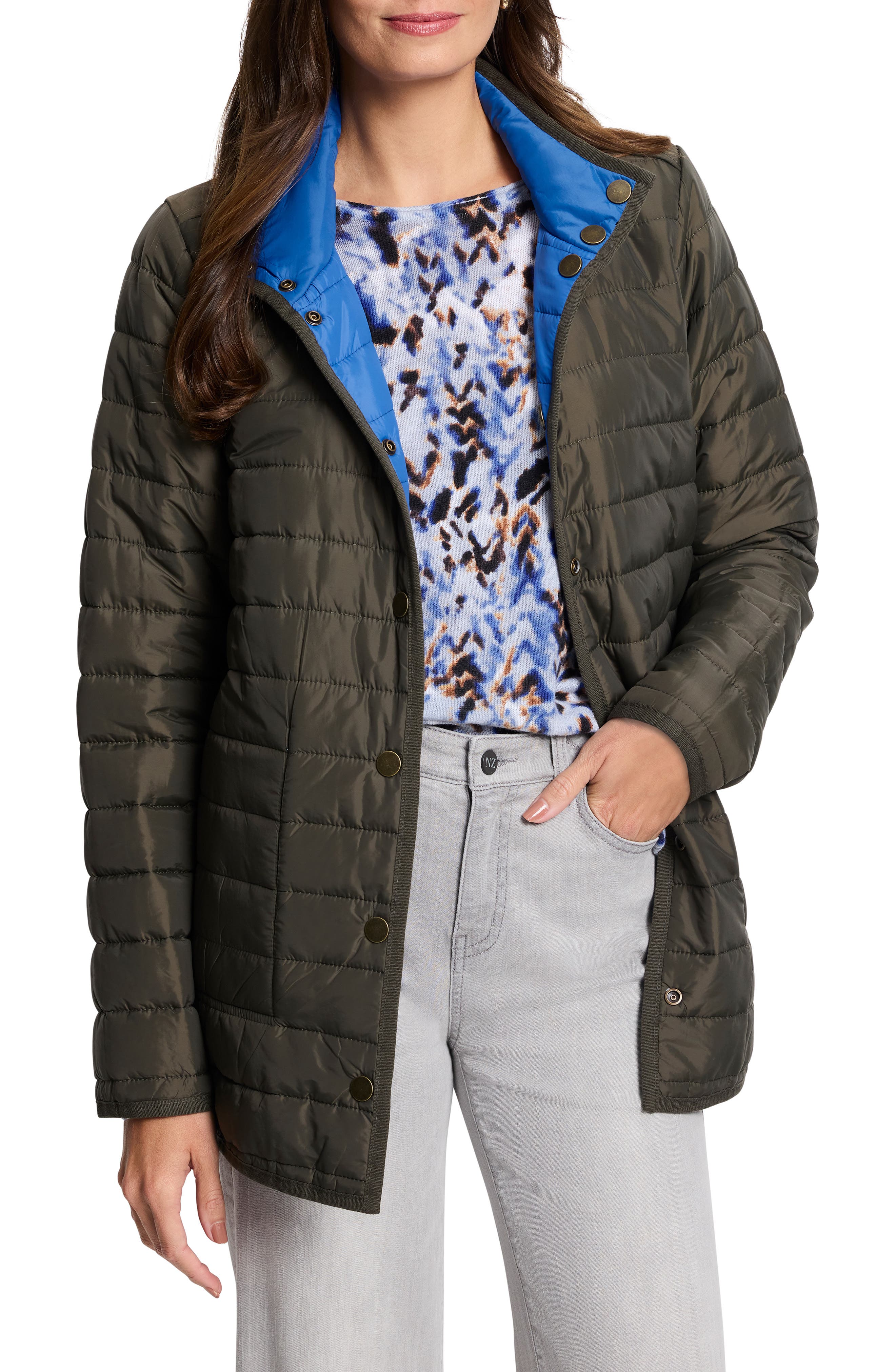 NIC+ZOE Allovette Reversible Quilted Jacket