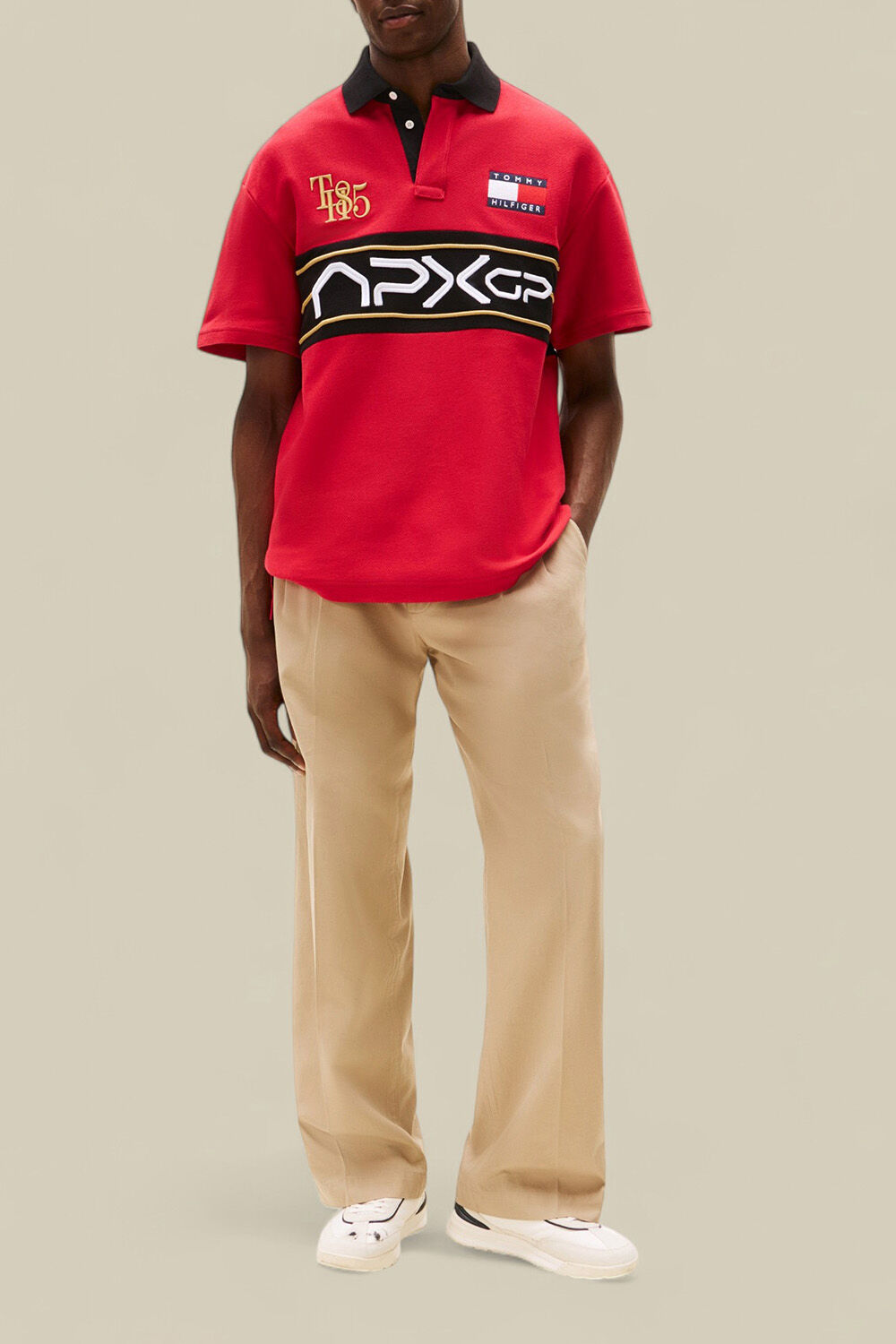 TOMMY HILFIGER טומי הילפיגר X סרט פורמולה 1 חולצת פולו