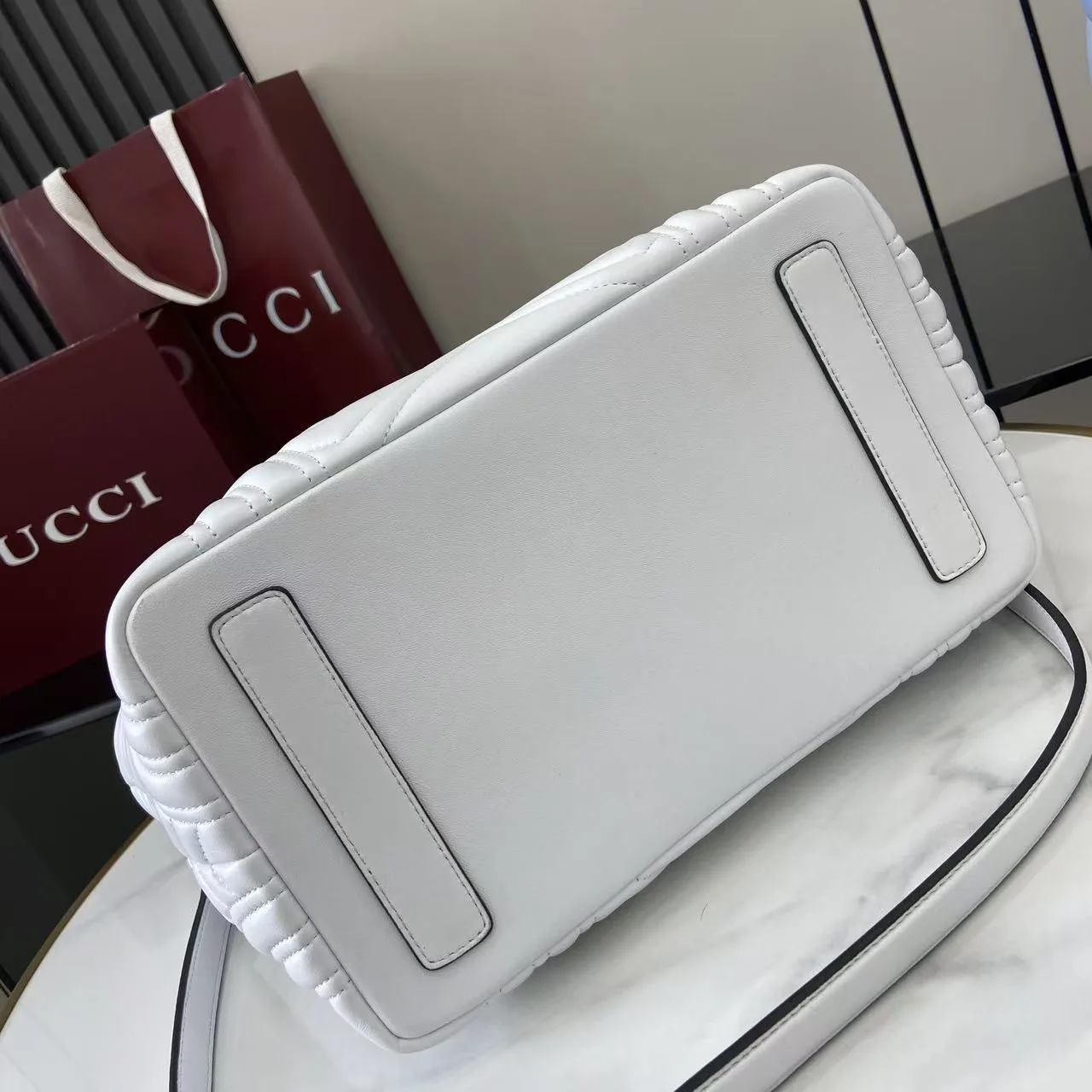 Gucci White Marmont GG Supreme Canvas Tote Bag product photo from LabelPicks