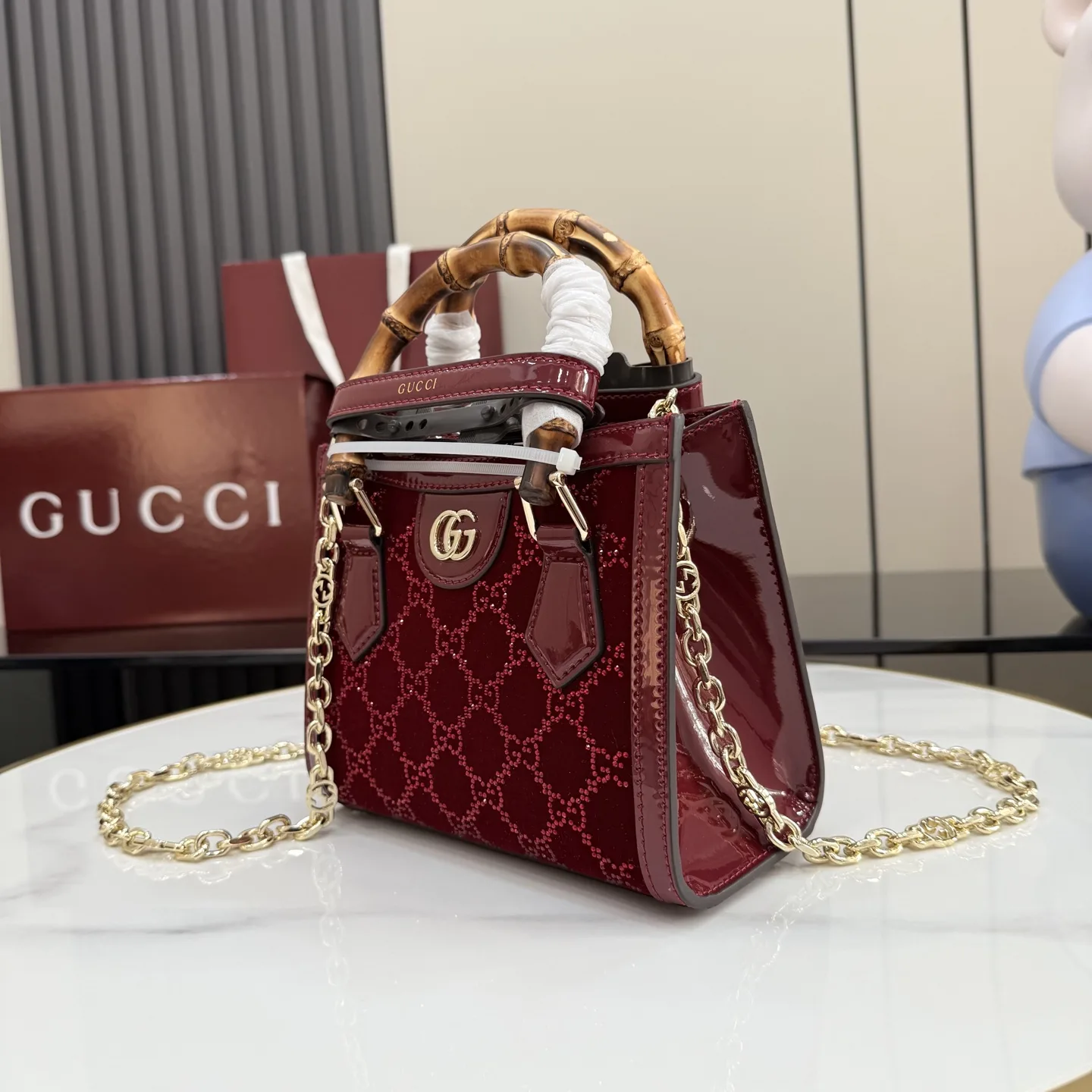 Gucci Gold GG Supreme Canvas Crossbody Bag product photo from LabelPicks