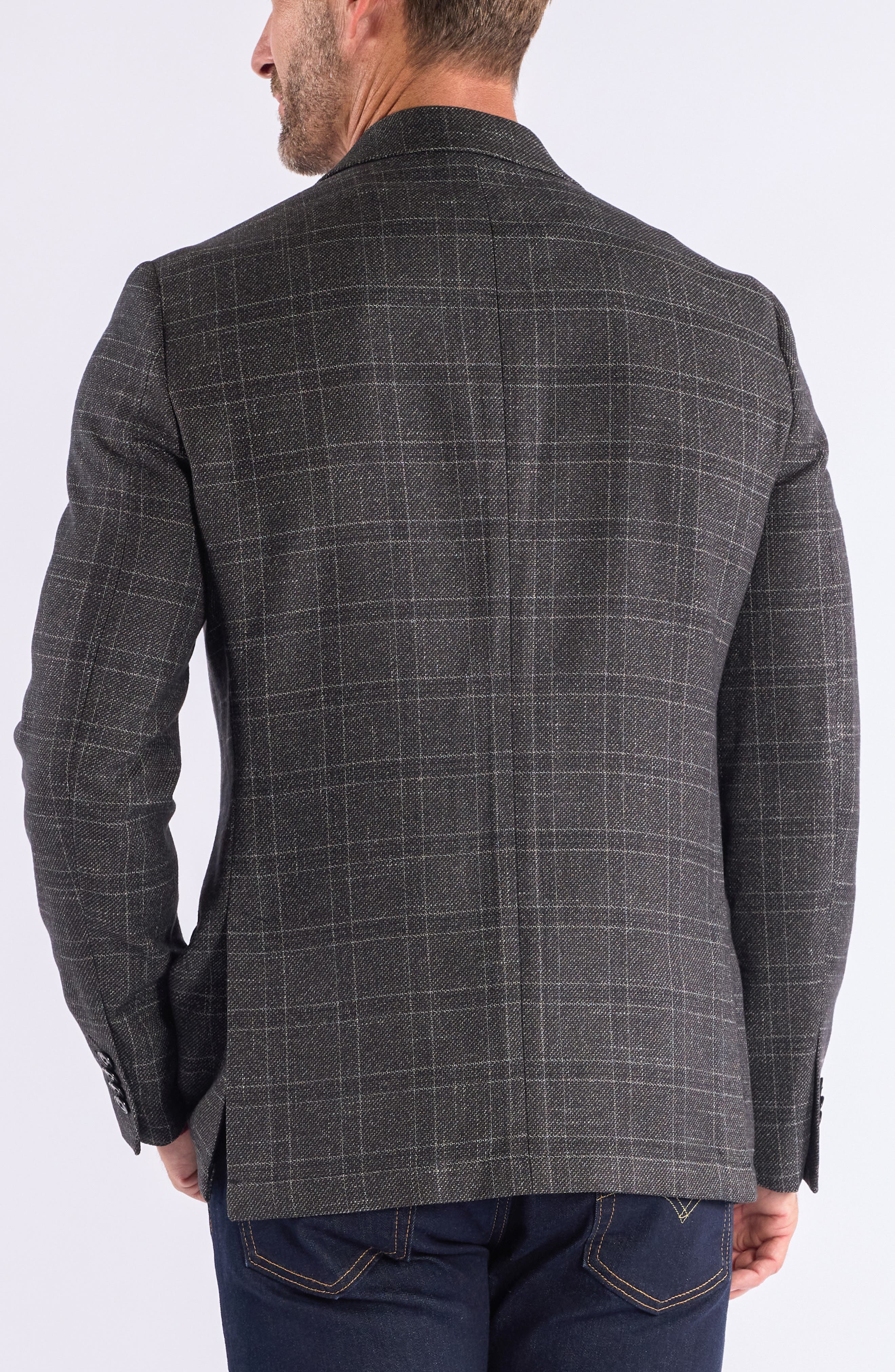 SAVILE ROW CO Windowpane Knit Sport Coat
