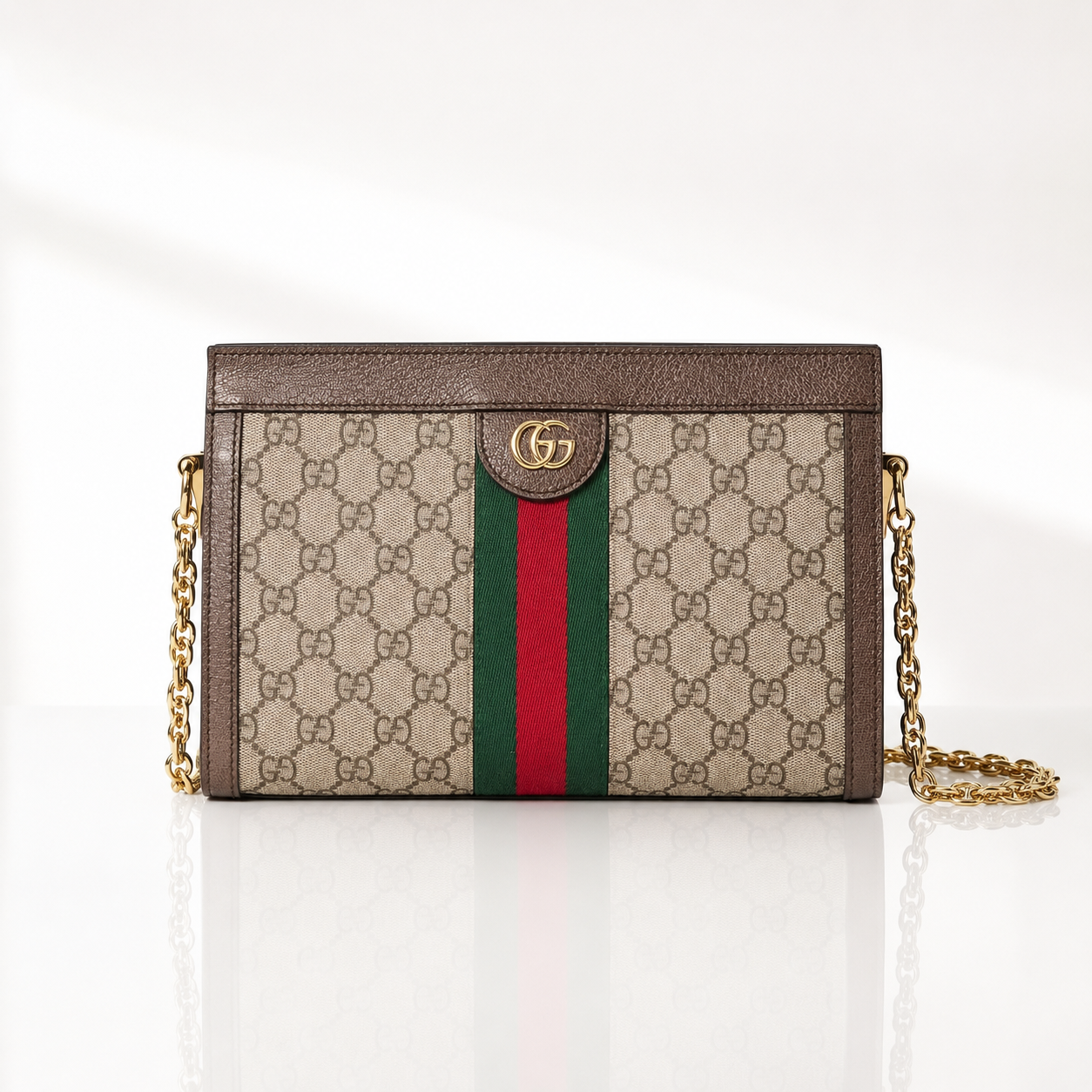 Bolsa Feminina Ophidia GG em Canvas com Alça de Corrente Modelo: 503877