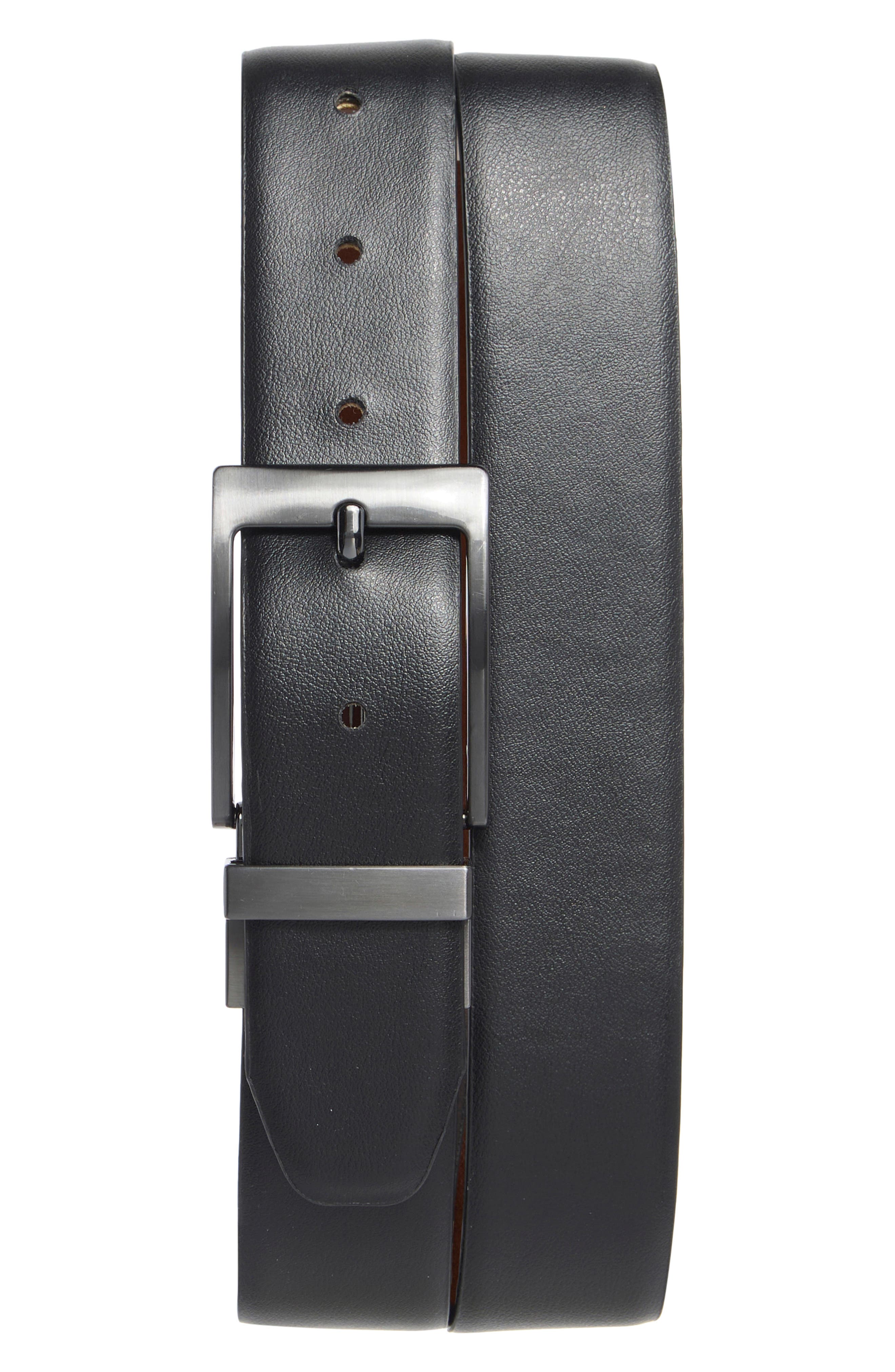 Steve Madden 35mm Burnished Reversible Dress Belt