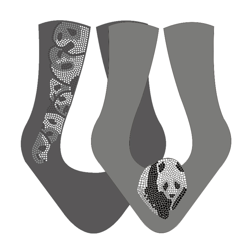 Panda Hotfix Crystal Transfer for Shoes A