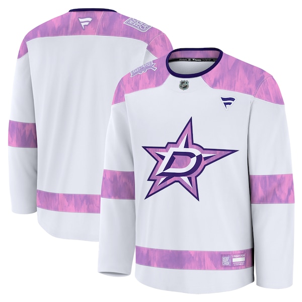 Dallas Stars  2024 Hockey Fights Cancer Practice Jersey - White