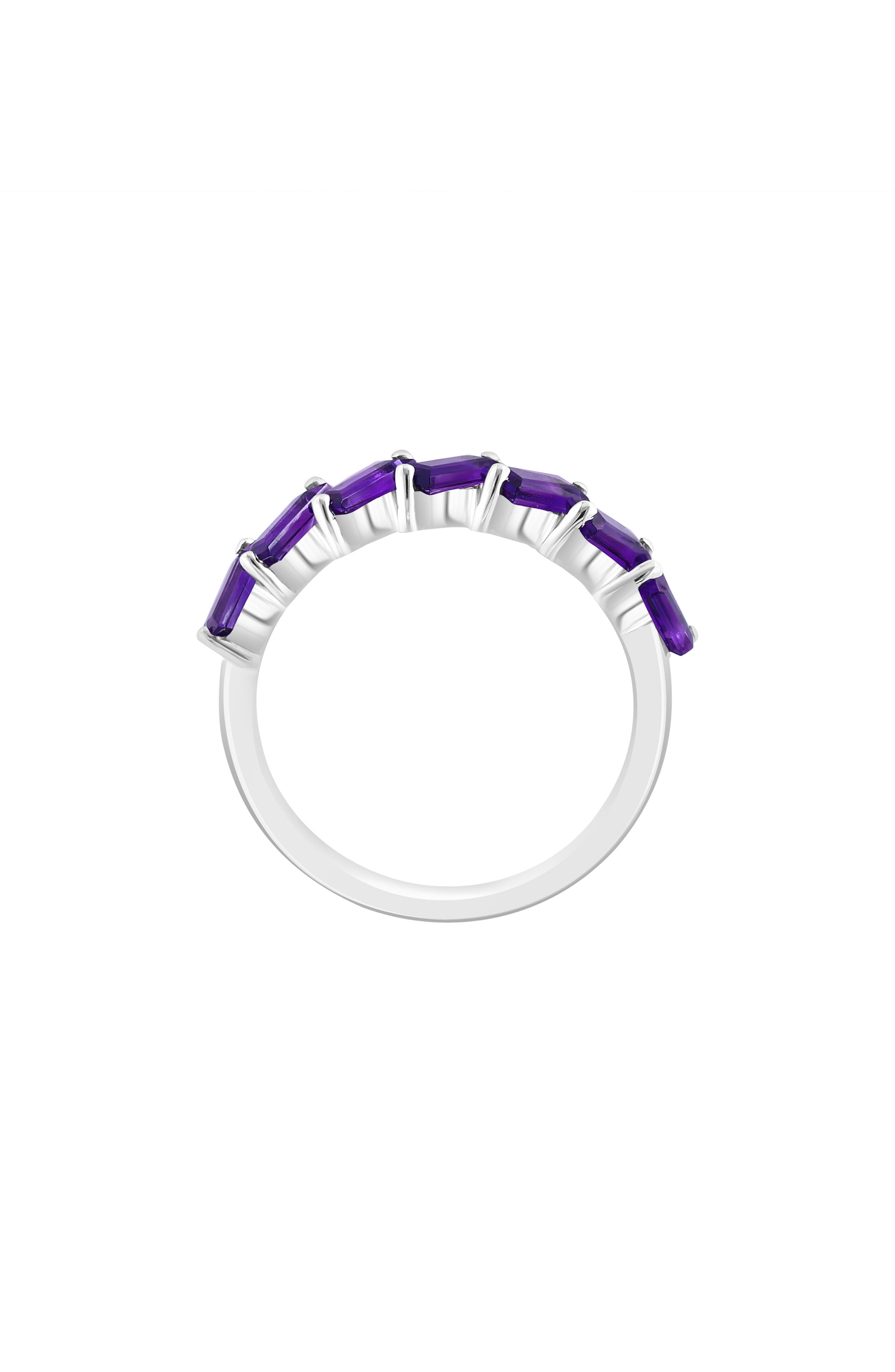 EFFY Purple Amethyst Baguette Stacking Ring