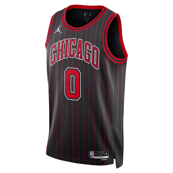 Coby White Chicago Bulls Jordan Brand Unisex  Swingman Jersey - Statement Edition - Black