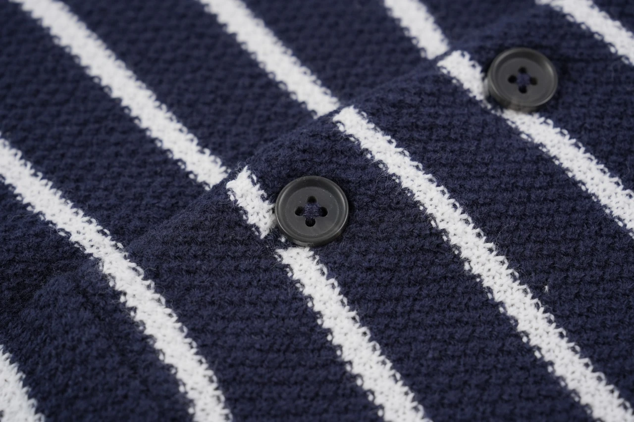 Ralph Lauren Navy Stripe Pony Embroidered Linen Polo Shirt product photo from LabelPicks