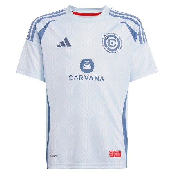 Chicago Fire adidas Youth 2025 The Municipal Kit Replica Custom Jersey - Light Blue