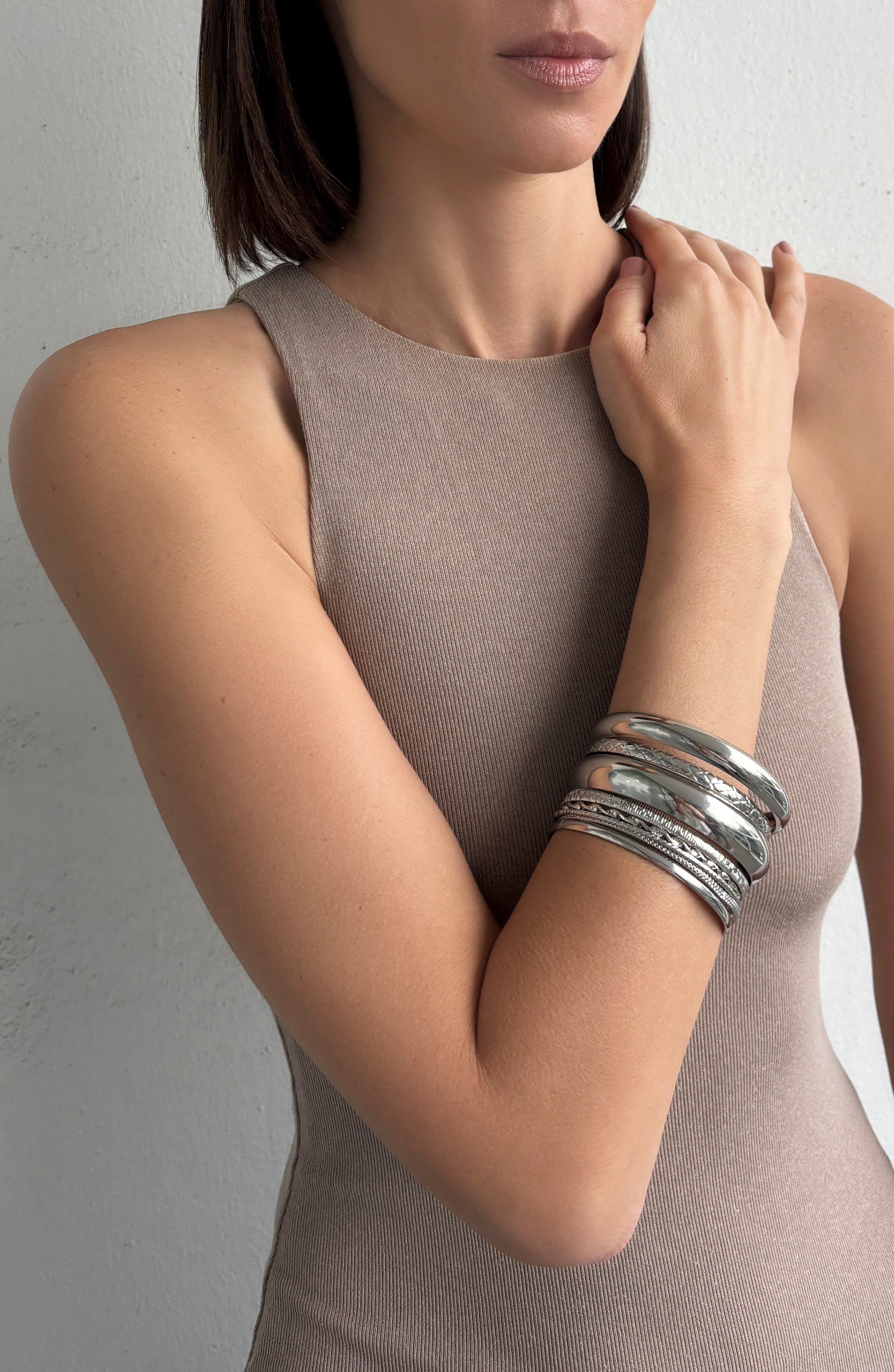 Adornia Set of 8 Assorted Bangle Bracelets