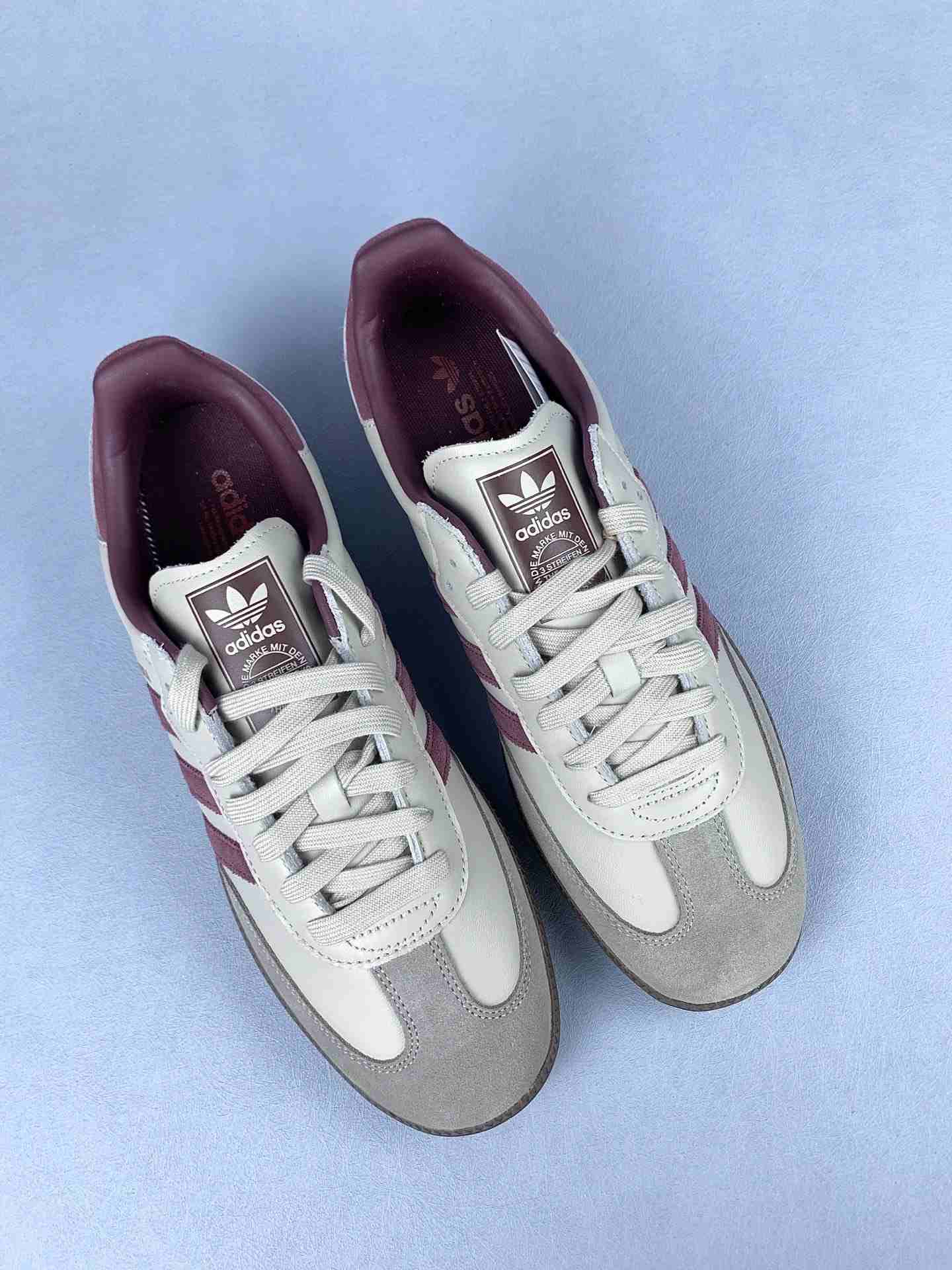 adidas Samba OG Putty Grey Maroon Shoes