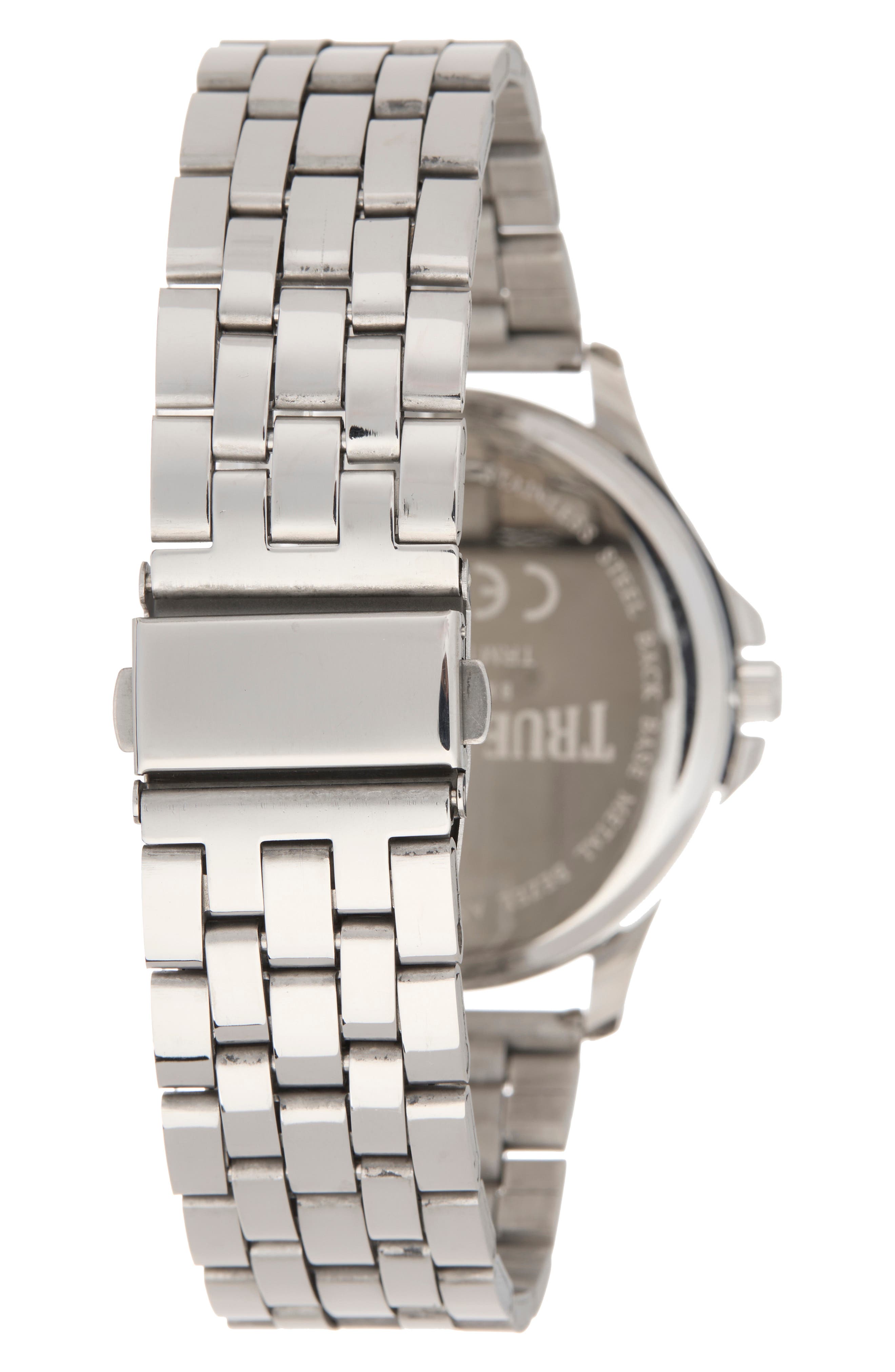 True Religion Round Two-Tone Bezel Watch, 43mm