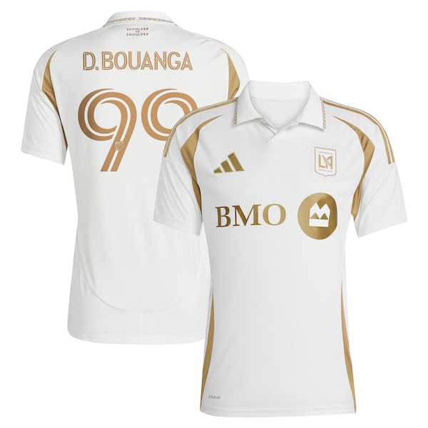 Denis Bouanga LAFC adidas 2025 Secondary Replica Player Jersey - White