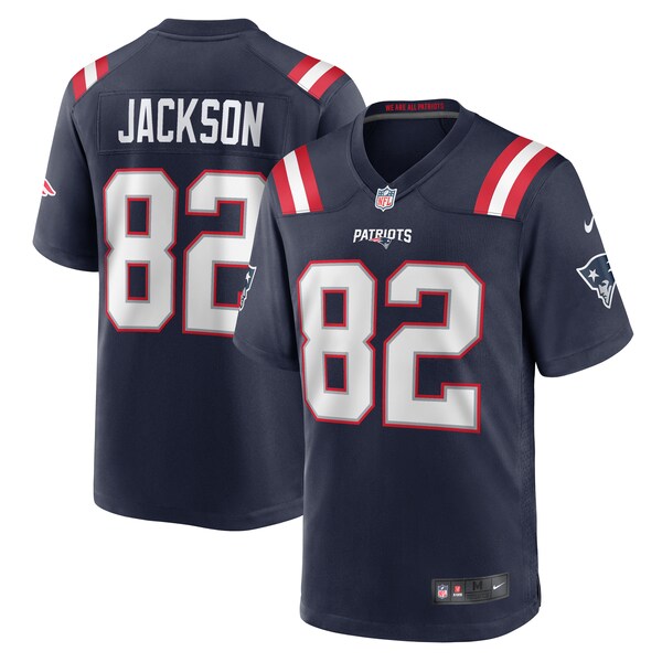 JaQuae Jackson New England Patriots Nike  Game Jersey -  Navy
